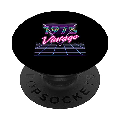 Consigue ahora Regalo 48 cumpleaños 48 años para hombres y mujeres retro vintage 1975 PopSockets PopGrip Intercambiable Top Cumpleaños Precio 2025 | regaloscumple.com