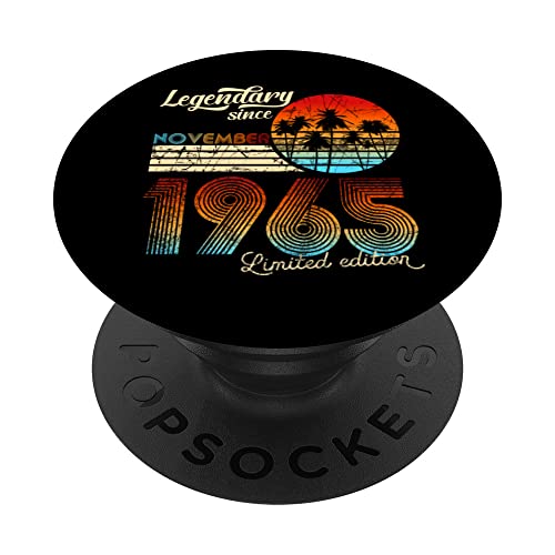 Comprar BlackFriday Legendario De Cumpleaños Desde Noviembre De 1965 Regalo. PopSockets PopGrip Intercambiable Rebajas 2024 | regaloscumple.com