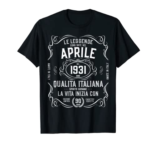 Consigue ahora 90 años abril nacida en 1931 cumpleaños regalo leyenda BlackFriday Camiseta Top Precio 2025 | regaloscumple.com