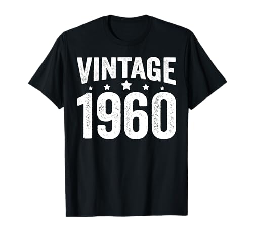 Consigue ahora Vintage Cumpleaños 1960 Año 1960 Cumpleaños Retro Estrellas Camiseta Ofertas 2024 | regaloscumple.com