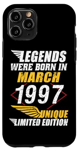 Consigue ahora Carcasa para iPhone 11 Pro Cumpleaños Marzo 1997 Edición Limitada Regalo March Cumpleaños 1997 Top Precio 2025 | regaloscumple.com