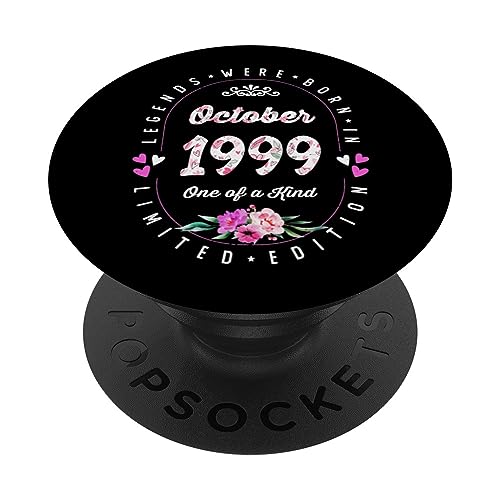 Comprar Cumpleaños Floral - Las Leyendas nacen BlackFriday en Octubre 1999 PopSockets PopGrip Intercambiable Top Precio 2024 | regaloscumple.com