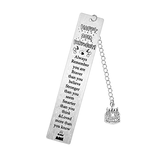 Consigue ahora Marcapáginas feliz 20 cumpleaños marcapáginas cumpleaños para ella Cumpleaños regalos inspiradores para amigos hija hijo regalos recuerdo cumpleaños Top Precio 2025 | regaloscumple.com