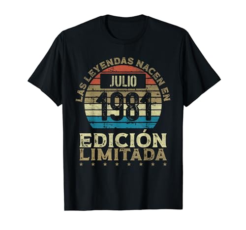 Oferta Las nacen Julio - Años Camiseta