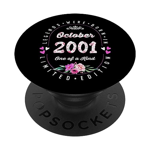 Comprar Cumpleaños Floral - Las Catálogo Leyendas nacen en Octubre 2001 PopSockets PopGrip Intercambiable Top Precio 2024 | regaloscumple.com