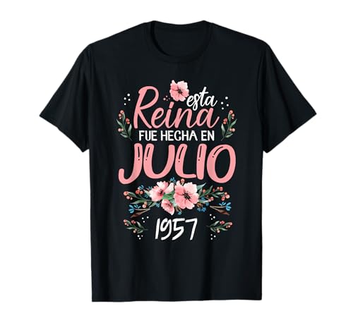 Consigue ahora Hecha En Julio 1957 Mujer Regalo Ideas para regalar 67 Años Cumpleaños Camiseta Rebajas 2024 | regaloscumple.com