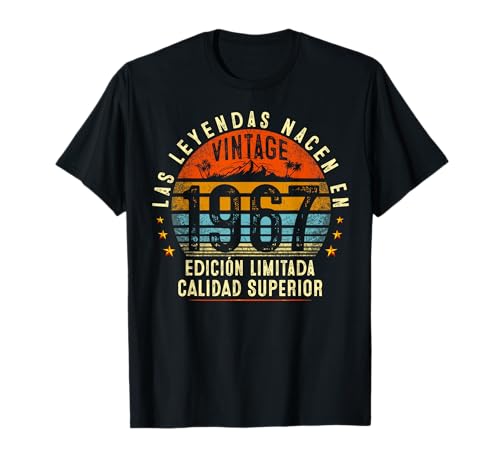 Consigue ahora 58 años Cumpleaños Hombre mujer 1967 58 años Cumpleaños Camiseta Top Cumpleaños Precio 2025 | regaloscumple.com