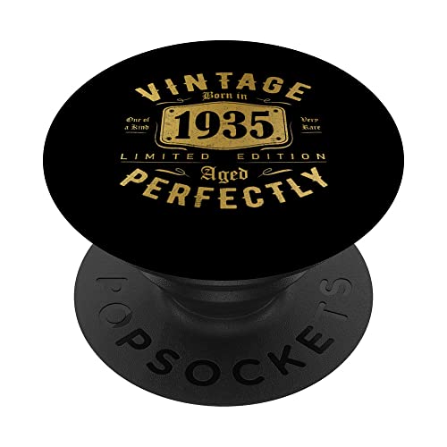 Consigue ahora Vintage 1935 - Regalo 88 años Cumpleaños Hombre Mujer PopSockets PopGrip Intercambiable Top Cumpleaños Precio 2024 | regaloscumple.com