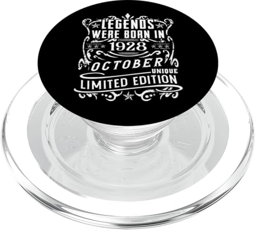 Comprar Cumpleaños Octubre 1928 Edición Limitada Regalo Navidad Used Vintage PopSockets PopGrip para MagSafe Top Precio 2025 | regaloscumple.com