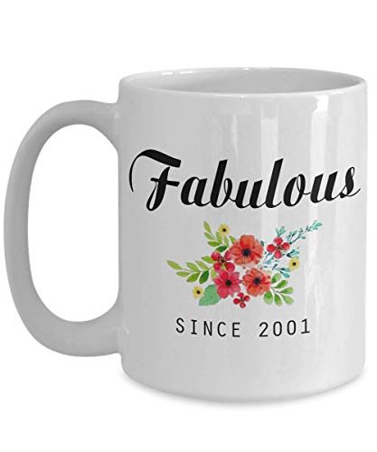 Consigue ahora 874 Taza De Té Fabuloso Desde 2001 18 Cumpleaños Taza Desayuno De Cerámica Graciosa BlackFriday Taza Personalizada Reutilizable Taza De Cerámica Cumpleaños Aniversario 330Ml Top Precio 2024 | regaloscumple.com