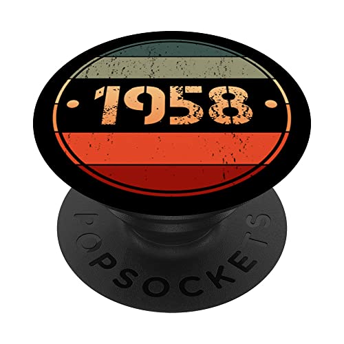 Consigue ahora Popsockets vintage 1958 edición limitada 1958 Navidad cumpleaños 1958 PopSockets PopGrip Intercambiable Top Precio 2025 | regaloscumple.com
