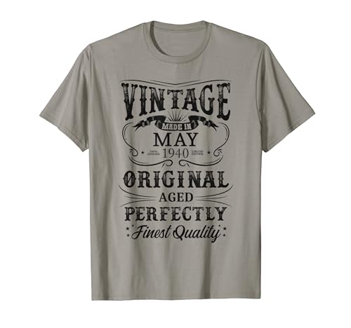 Comprar Vintage Mayo 1940 Legendario Desde Mayo 1940 Regalos Camiseta Ofertas 2024 | regaloscumple.com