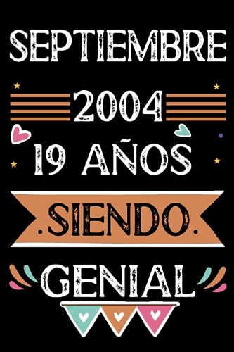 Comprar CUADERNO Septiembre 2004 19 Años Regalos Siendo Genial: Libro visitas cuaderno 110 páginas felicitaciones idea regalo regalo Para la esposa novia mujer La madre Ofertas 2024 | regaloscumple.com