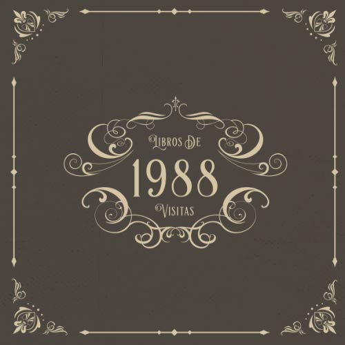 Comprar 1988 Libros Visitas: Libros visitas para fiestas cumpleaños estilo vintage para Catálogo que la familia y los amigos inserten saludos y mensajes | 100 páginas Top Precio 2023 | regaloscumple.com