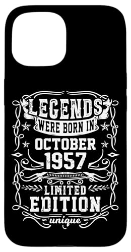 Comprar Carcasa para iPhone 15 Cumpleaños Octubre 1957 Edición Limitada Regalo Used Promoción Vintage Top Precio 2024 | regaloscumple.com