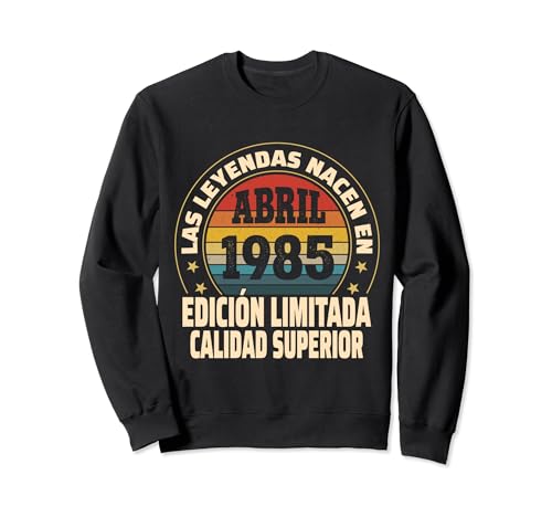 Comprar Edición Limitada Abril 1985 - Catálogo Cumpleaños 39 Años Sudadera Rebajas 2024 | regaloscumple.com