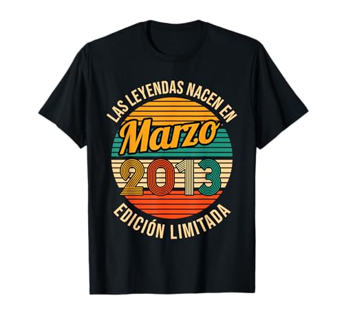 Consigue ahora Las Leyendas nacen en Marzo Regalos 2013 11º Cumpleaños Camiseta Top Precio 2024 | regaloscumple.com