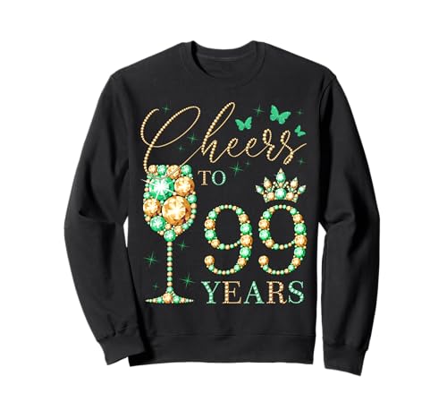 Consigue ahora Saludos a 99 años mujer 99 años Ideas para regalar reina del 99 cumpleaños Sudadera Rebajas 2025 | regaloscumple.com