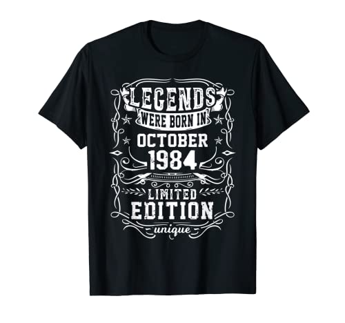 Comprar Cumpleaños Octubre 1984 Edición Limitada Regalo Used Vintage Regalos Camiseta Rebajas 2024 | regaloscumple.com
