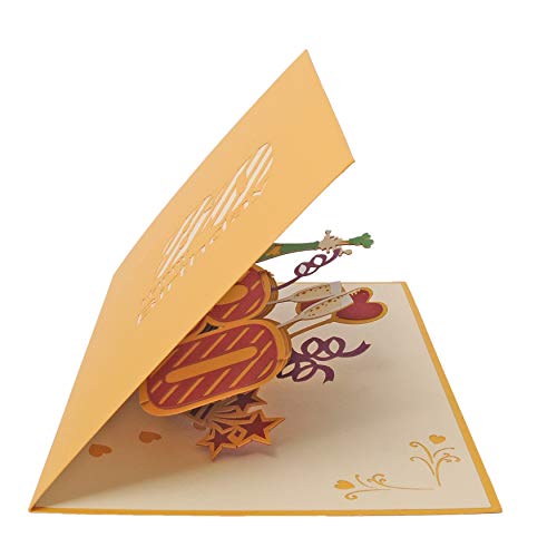 Mejores precios Favour Pop Up Tarjeta de felicitación de 80 cumpleaños con