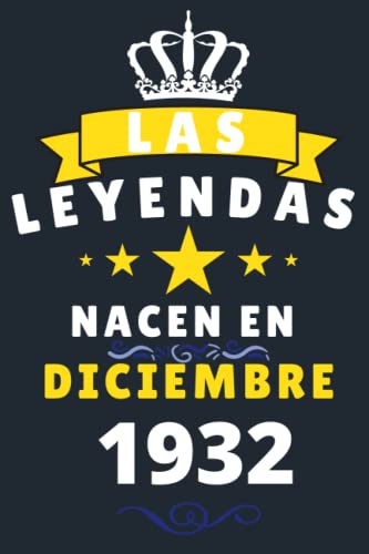 Comprar Las leyendas Nacen En Diciembre 1932: Cuaderno notas cumpleaños 88 años para BlackFriday mujer hombre Diario para regalo cumpleaños ideal para abuelos padres madres Ofertas 2024 | regaloscumple.com