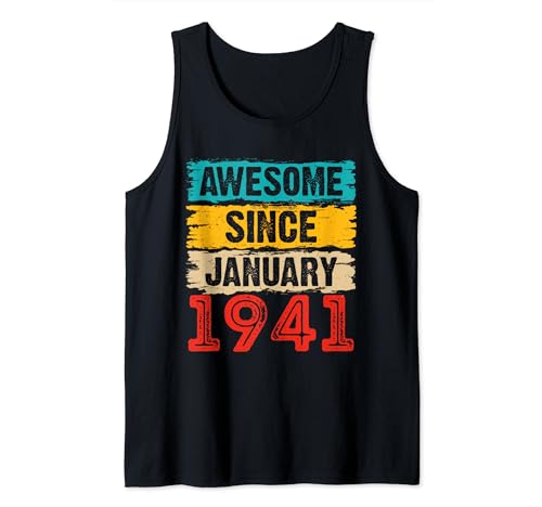 Consigue ahora 83 años impresionante desde enero 1941 Regalos cumpleaños BlackFriday 83 Camiseta sin Mangas Top Precio 2024 | regaloscumple.com