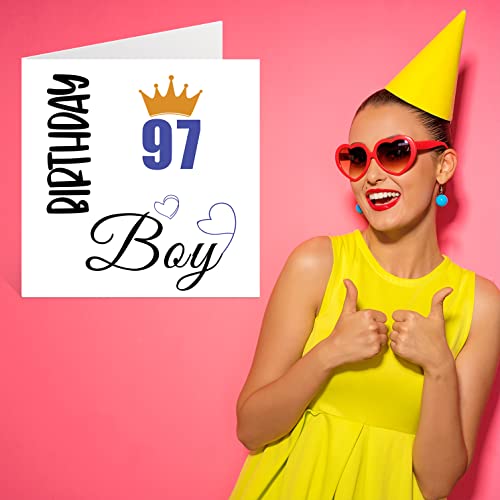 Mejores precios Tarjeta de cumpleaños 97 para hombres tarjetas de cumpleaños para