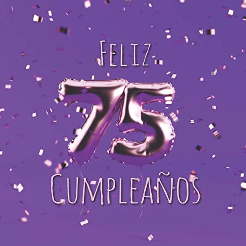 Comprar Feliz 75 Cumpleaños: Libro Promoción visitas con 110 páginas - Couverture Globos Oro - Rosa Top Precio 2025 | regaloscumple.com
