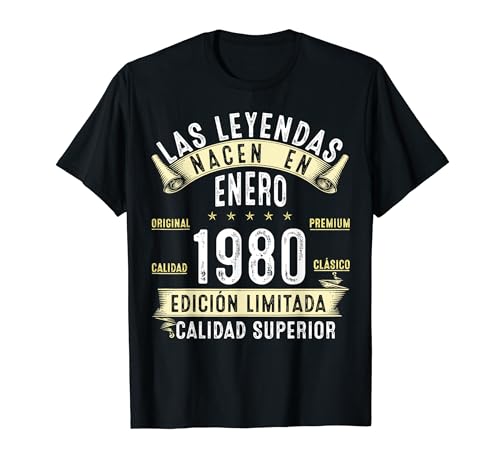 Oferta 44 Cumpleaños Leyendas en De Camiseta