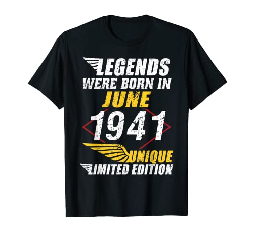 Consigue ahora Cumpleaños Junio 1941 Edición Promoción Limitada Regalo Legend June Camiseta Top Precio 2025 | regaloscumple.com