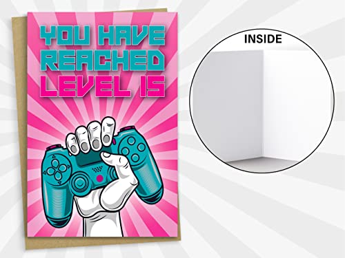 Ofertas en regaloscumple.com Tarjeta de 15 cumpleaños You Have Alached Level 15 tarjeta