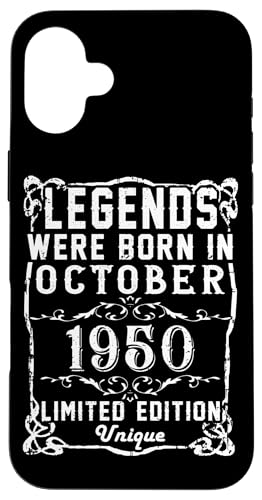 Comprar Carcasa para iPhone 16 Plus Cumpleaños Regalos Octubre 1950 Edición Limitada Regalo Used Vintage Ofertas 2025 | regaloscumple.com