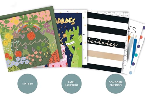 Oferta Flash Forletter Tarjeta 15 15 Felicidades