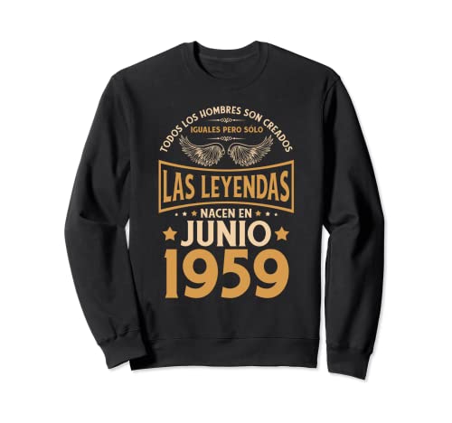 Comprar Cumpleaños Hombre Regalos Las Leyendas Junio 1959 Sudadera Top Catálogo Precio 2023 | regaloscumple.com