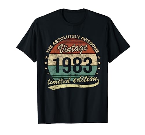 Oferta Cumpleaños Vintage Hombre Mujer Camiseta