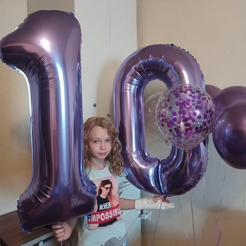 Ofertas 85 cumpleaños hombre decoración mujer para tartas regalo mujeres lila hombres años de globo