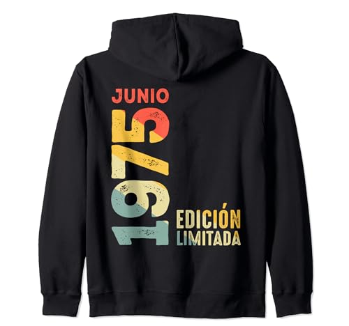 Consigue ahora Cumpleaños Edición limitada Junio 1975 Retro 1975 Año 1975 Vintage 1975 Sudadera con Capucha Ofertas 2024 | regaloscumple.com