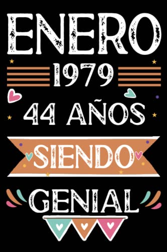 Consigue ahora CUADERNO Enero 1979 44 Años Siendo Genial: Libro visitas cuaderno 110 páginas felicitaciones idea regalo regalo Para la esposa novia mujer Cumpleaños La madre Rebajas 2024 | regaloscumple.com
