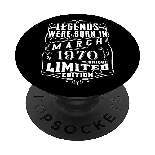 Comprar Cumpleaños Marzo 1970 Edición Limitada Regalo March 1970 Catálogo PopSockets PopGrip Intercambiable Ofertas 2024 | regaloscumple.com