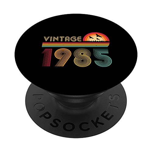 Consigue ahora Camisa vintage 1985 Ideas para regalar regalo cumpleaños para hombres y mujeres 38 años PopSockets PopGrip Intercambiable Rebajas 2025 | regaloscumple.com