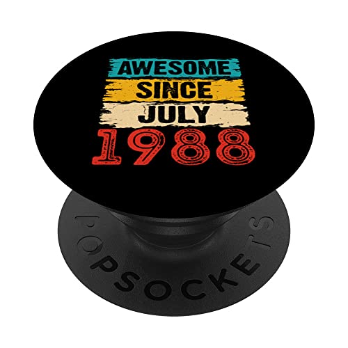 Consigue ahora Regalos 35 años impresionantes desde julio 1988 PopSockets Promoción PopGrip Intercambiable Rebajas 2025 | regaloscumple.com