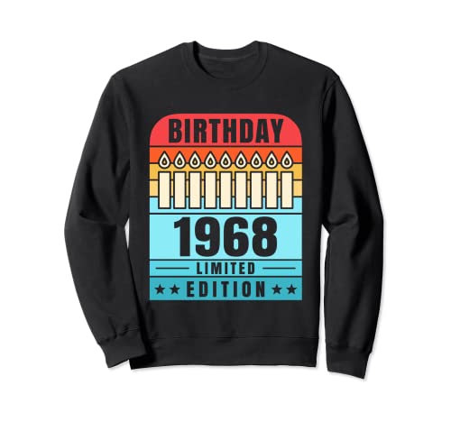 Consigue ahora Camiseta vintage 1968 para hombre edición Promoción limitada cumpleaños 1968 Sudadera Top Precio 2024 | regaloscumple.com