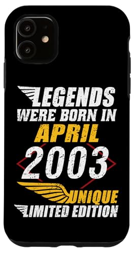 Consigue ahora Carcasa para iPhone 11 Cumpleaños Abril 2003 Navidad Edición Limitada Regalo April Rebajas 2025 | regaloscumple.com