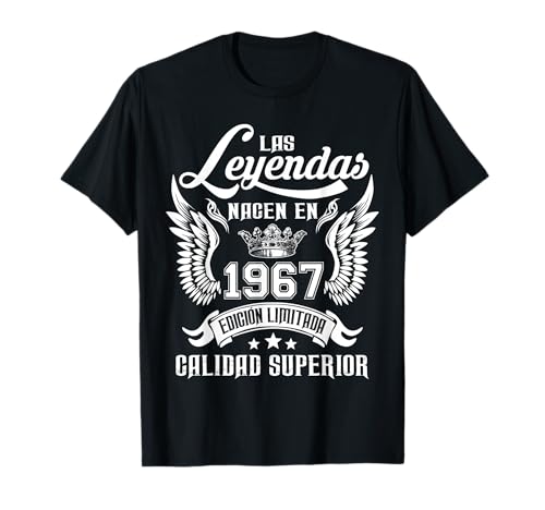 Comprar Cumpleaños 57 Ideas para regalar Años Las Leyendas Nacen En 1967 Camiseta Top Precio 2024 | regaloscumple.com