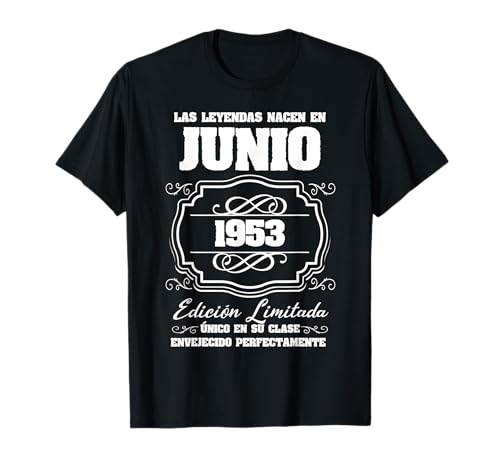 Consigue ahora Las Leyendas nacen en Navidad Junio 1953 68 Cumpleaños Camiseta Top Precio 2024 | regaloscumple.com