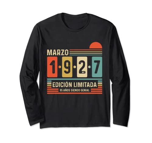 Comprar 95 Años Marzo 1927 Leyenda Regalo 95 Cumpleaños Manga BlackFriday Larga Rebajas 2024 | regaloscumple.com