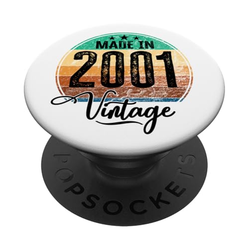 Consigue ahora Birthday Vintage Año nacimiento 2001 Cumpleaños Bday Regalos PopSockets PopGrip Intercambiable Ofertas 2024 | regaloscumple.com