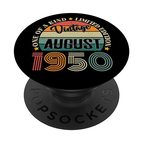 Comprar 74 Catálogo Años Vintage Agosto 1950 74 Cumpleaños Retro PopSockets PopGrip Intercambiable Top Precio 2024 | regaloscumple.com
