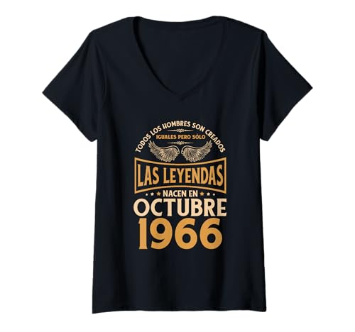 Comprar Cumpleaños Hombre Regalos Las Leyendas Octubre 1966 Camiseta Cuello Navidad V Rebajas 2025 | regaloscumple.com