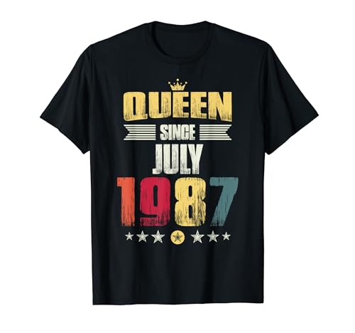 Comprar Regalo fiesta cumpleaños 32 mujeres Catálogo reina desde julio 1987 Camiseta Top Precio 2025 | regaloscumple.com